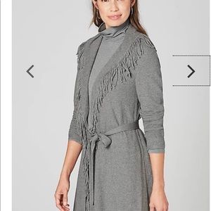 J.jill fringed wrap cardigan